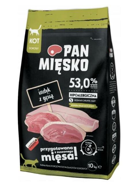 Sucha karma dla kota indyk z gęsią 10 kg