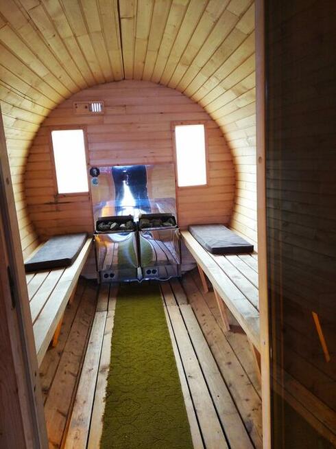 Sauna ogrodowa beczka