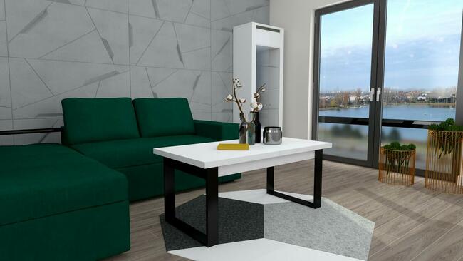 NOWOCZESNY STOLIK KAWOWY ŁAWA DO SALONU LOFT METAL