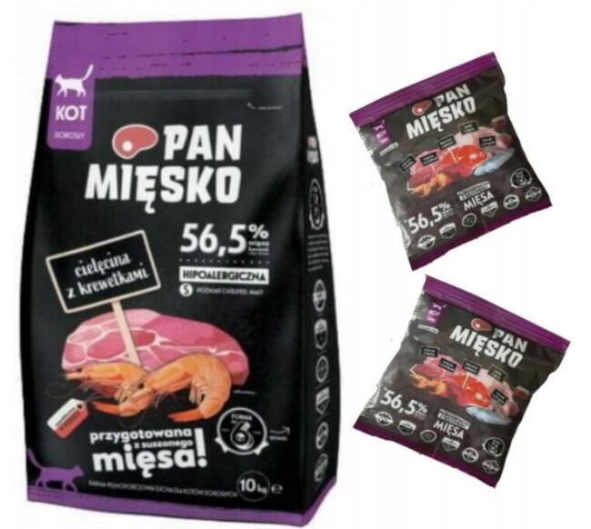 Sucha karma Cielęcina z krewetkami dla kota