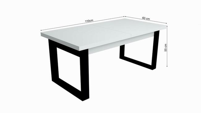 NOWOCZESNY STOLIK KAWOWY ŁAWA DO SALONU LOFT METAL