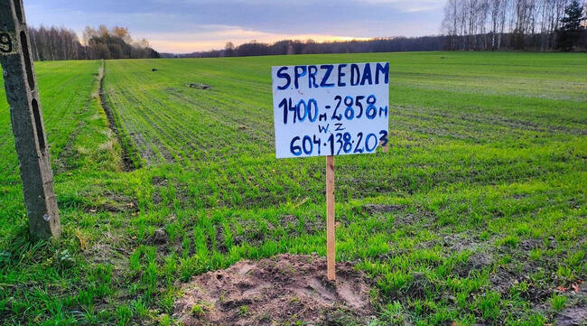 działka budowlana bugaj gmina Żytno powiat radomszczański wo