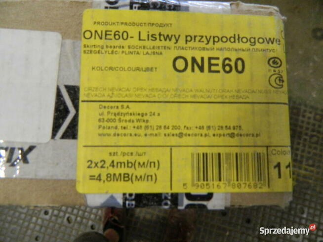 Listwa przypodłogowa Arbiton ONE 60 Orzech Nevada