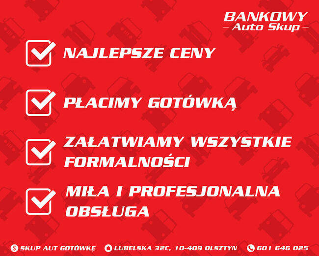Skup Aut Olsztyn Gotówka 601 646 025