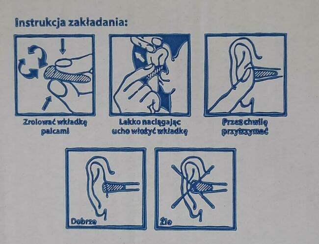 Zatyczki, stopery do uszu - ECO - 200 par ( 400 szt)