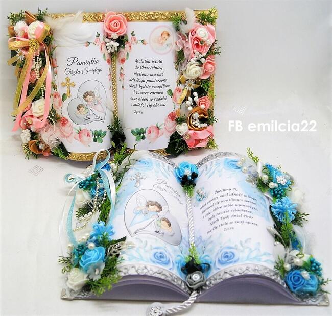 Księga Pamiątka A4, prezent - pamiątka z okazji Chrztu Św.