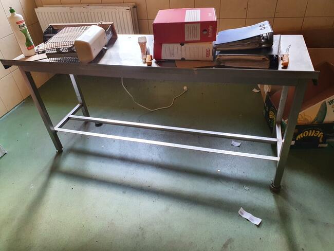 syndyk sprzeda STÓŁ ZE STALI NIERDZEWNEJ