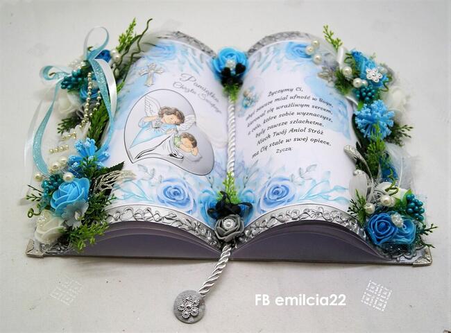 Księga Pamiątka A4, prezent - pamiątka z okazji Chrztu Św.