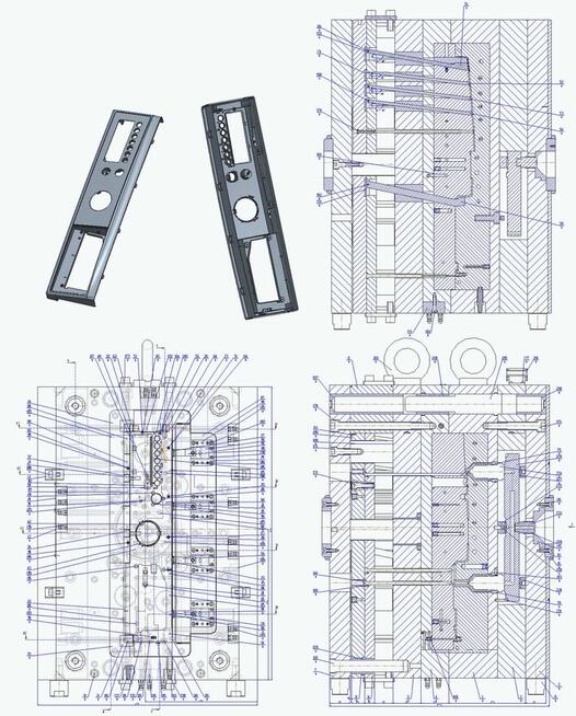 3D Druk Projekty 2D rysunki CAD Projektowanie form