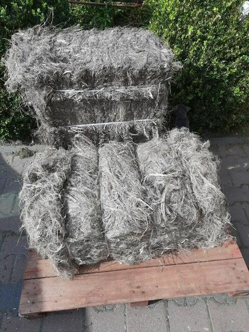 Włókno konopne wełna konopna do ocieplania belka 50kg