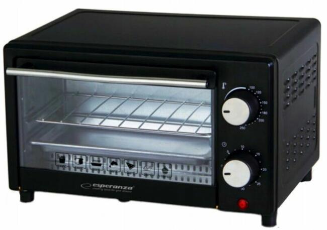 Nowy Mini Piekarnik Esperanza 900 Watt Czarny. POLECAM.