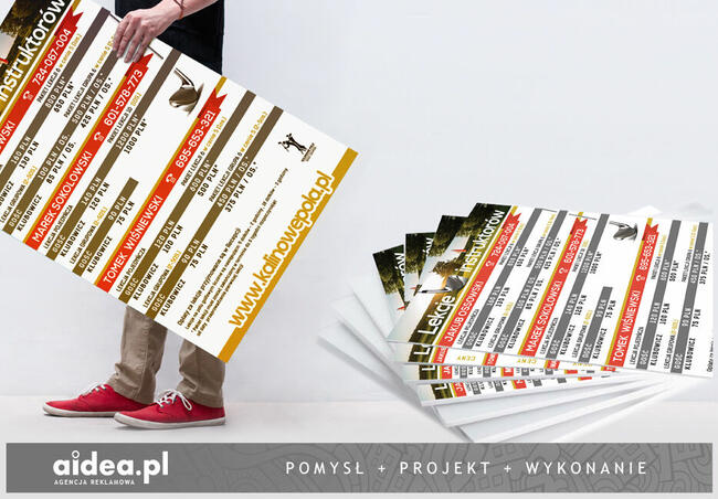 druk banerów, tablice reklamowe, oklejanie witryn sklepowych