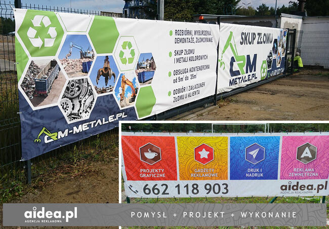 druk banerów, tablice reklamowe, oklejanie witryn sklepowych