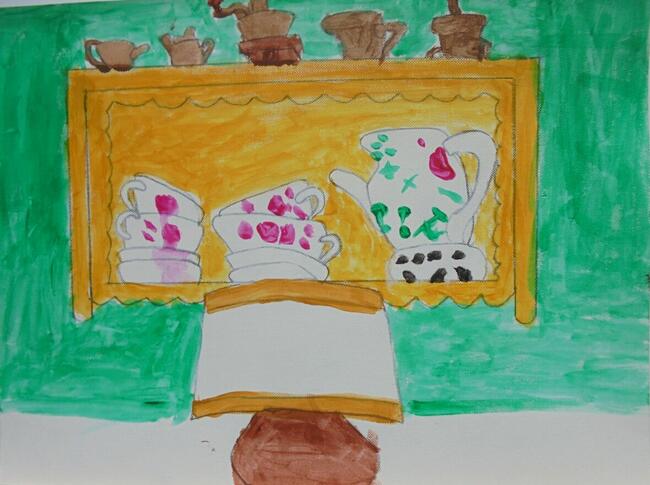 Fizjoterapeuta, akryl, oraz inne obrazy, Wojciech Stawiarski