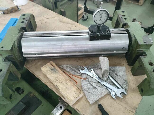 Regeneracja wałów nożowych, walcy posuwu