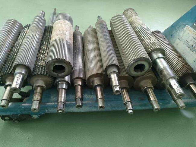 Regeneracja wałów nożowych, walcy posuwu