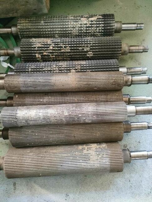 Regeneracja wałów nożowych, walcy posuwu