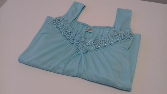 Koszula nocna niebieska SN Fashion Internatinal, do spr