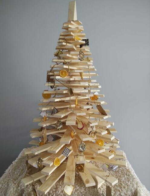 Choinka drewniana EKO drzewko ozdoba świąteczna