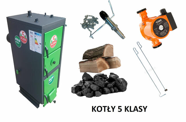 Kocioł Kotły Drewno/Węgiel/Pellet Piec Piece 5klasa 120m2 !!