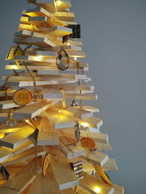 Choinka drewniana EKO drzewko ozdoba świąteczna