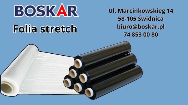 Folia Stretch Czarna | Przezroczysta