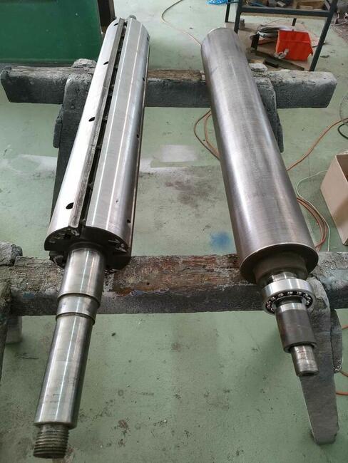 Regeneracja wałów nożowych, walcy posuwu