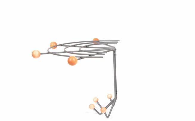 Wieszak do płaszczy z półką