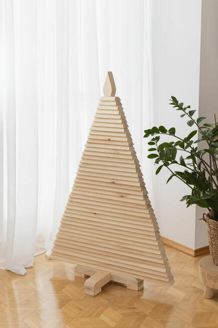 Choinka drewniana EKO choinka drzewko świąteczne 114 cm