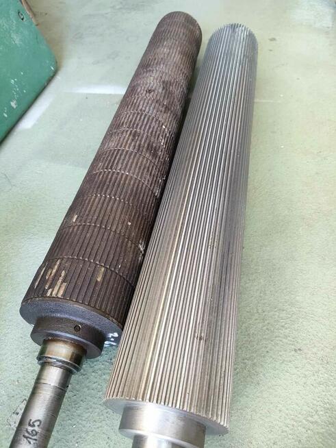 Regeneracja wałów nożowych, walcy posuwu