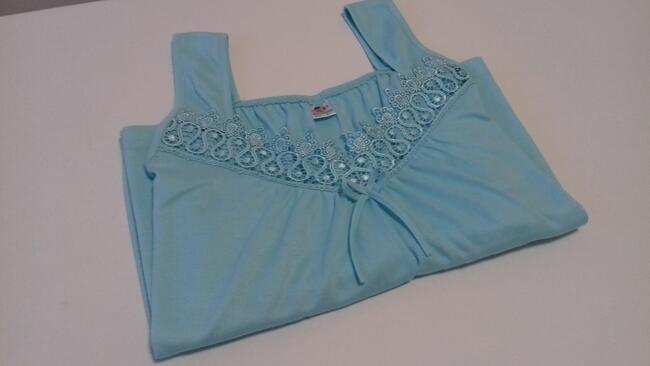 Koszula nocna niebieska SN Fashion Internatinal, do spr