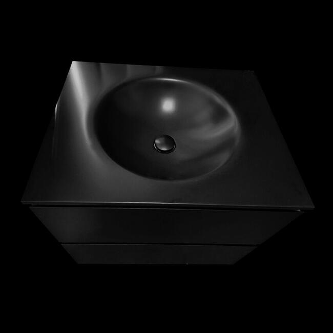 Szafka łazienkowa z dwiema szufladami i umywalką kompozytową