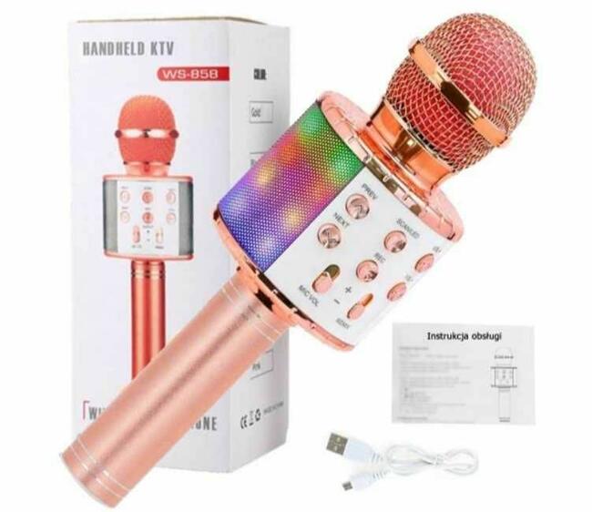 MIKROFON bezprzewodowy - karaoke - BLUETOOTH