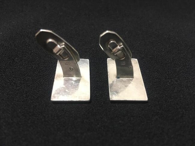 PRL spinki do koszul mankiet srebrne 925