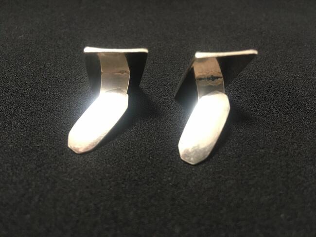 PRL spinki do koszul mankiet srebrne 925