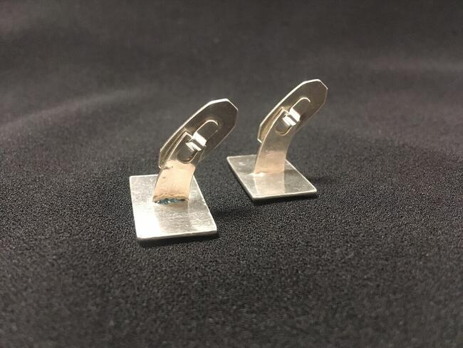 PRL spinki do koszul mankiet srebrne 925