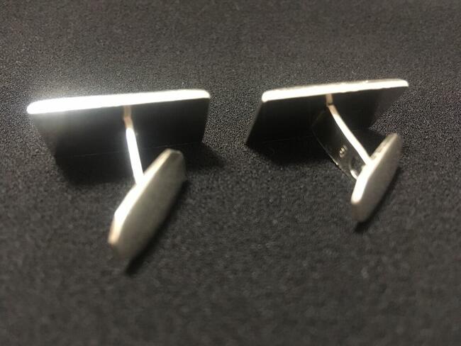 PRL spinki do koszul mankiet srebrne 925