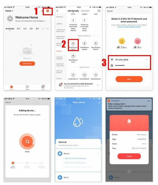 Czujnik szamba zbiornika wody WiFi bezprzewodowy