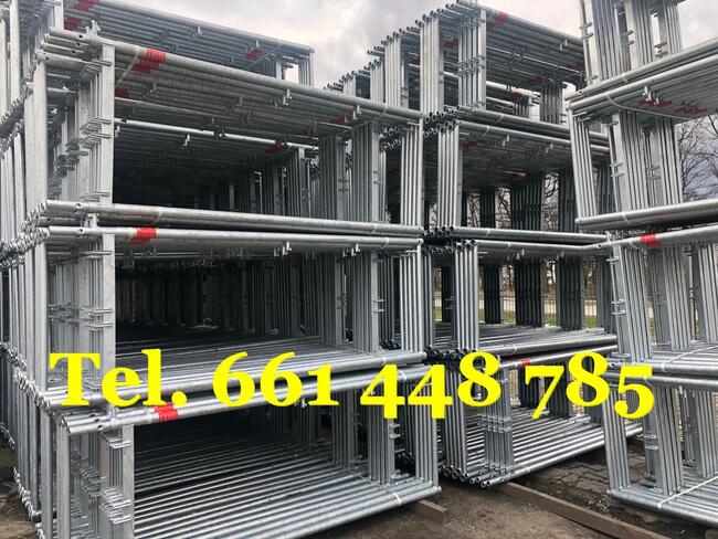 Lekkie RUSZTOWANIE ELEWACYJNE z Podestem Metalowym 6,5m x12m