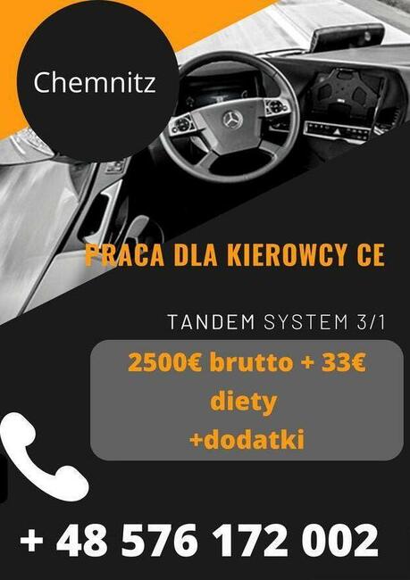 kierowca Ce chemnitz system 3/1 2500€ brutto+33€ netto