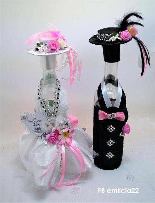 Ubranka na butelki z okazji 50 Rocznicy Ślubu, Złote Gody