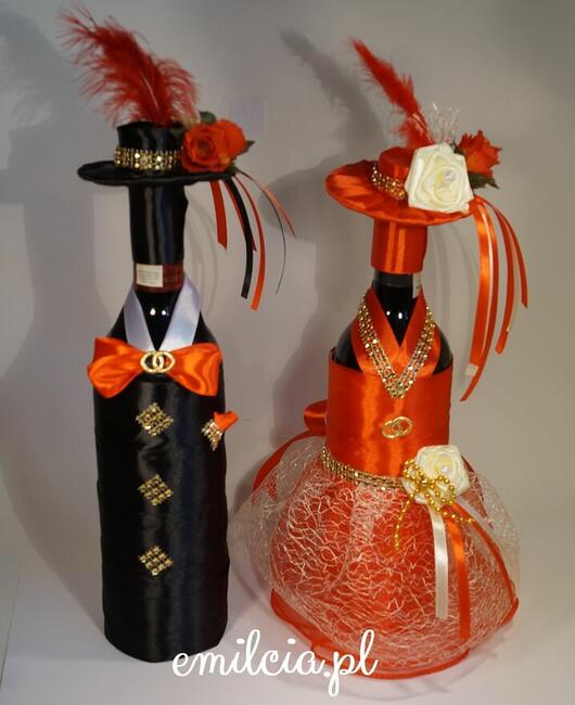 Ubranka na butelki z okazji 50 Rocznicy Ślubu, Złote Gody