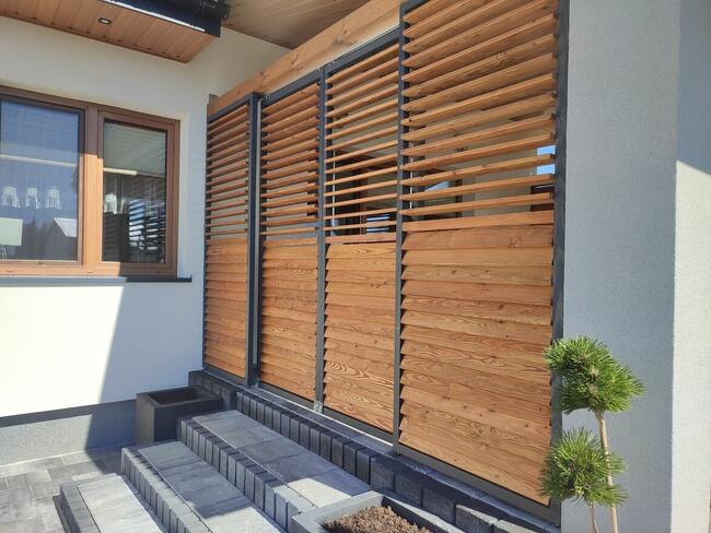 Ruchome Deseczki Żaluzje Drewniane Obracane Regulowane