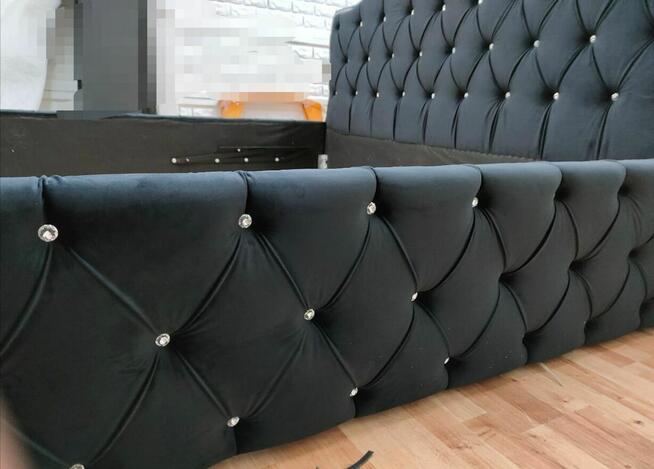 Piękne łóżko glamour chesterfield 160x200