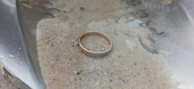 Wykrywacz metali usługi zgubiona obrączka