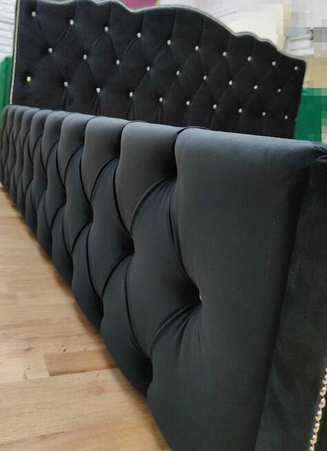 Piękne łóżko glamour chesterfield 160x200
