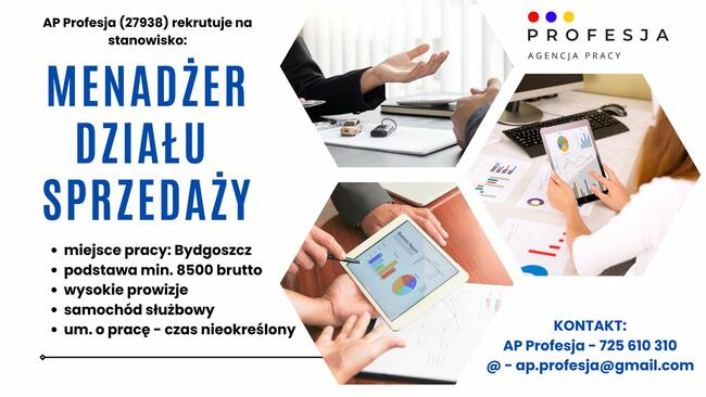 Menadżer Działu Sprzedaży - Bydgoszcz