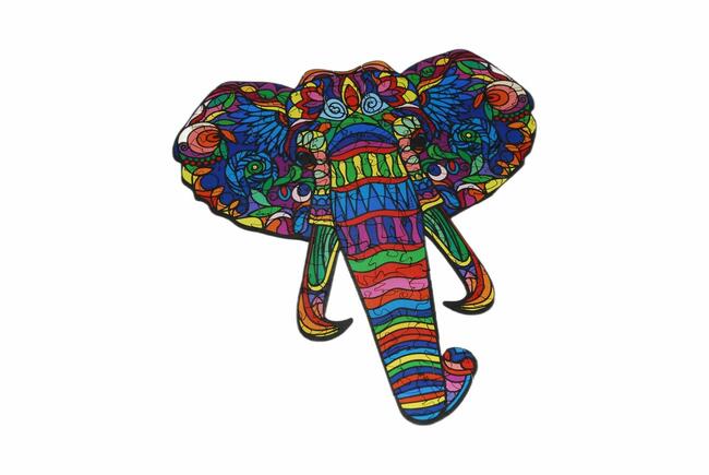 Puzzle Drewniane Premium EKO Słoń 150 ei. Rozmiar L. Drewyan