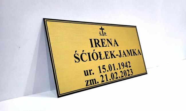 Tabliczka nagrobna