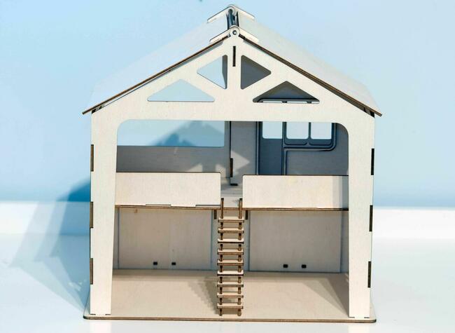 Drewniane EKO Puzzle 3D Garaż dla samochodów Drewyan